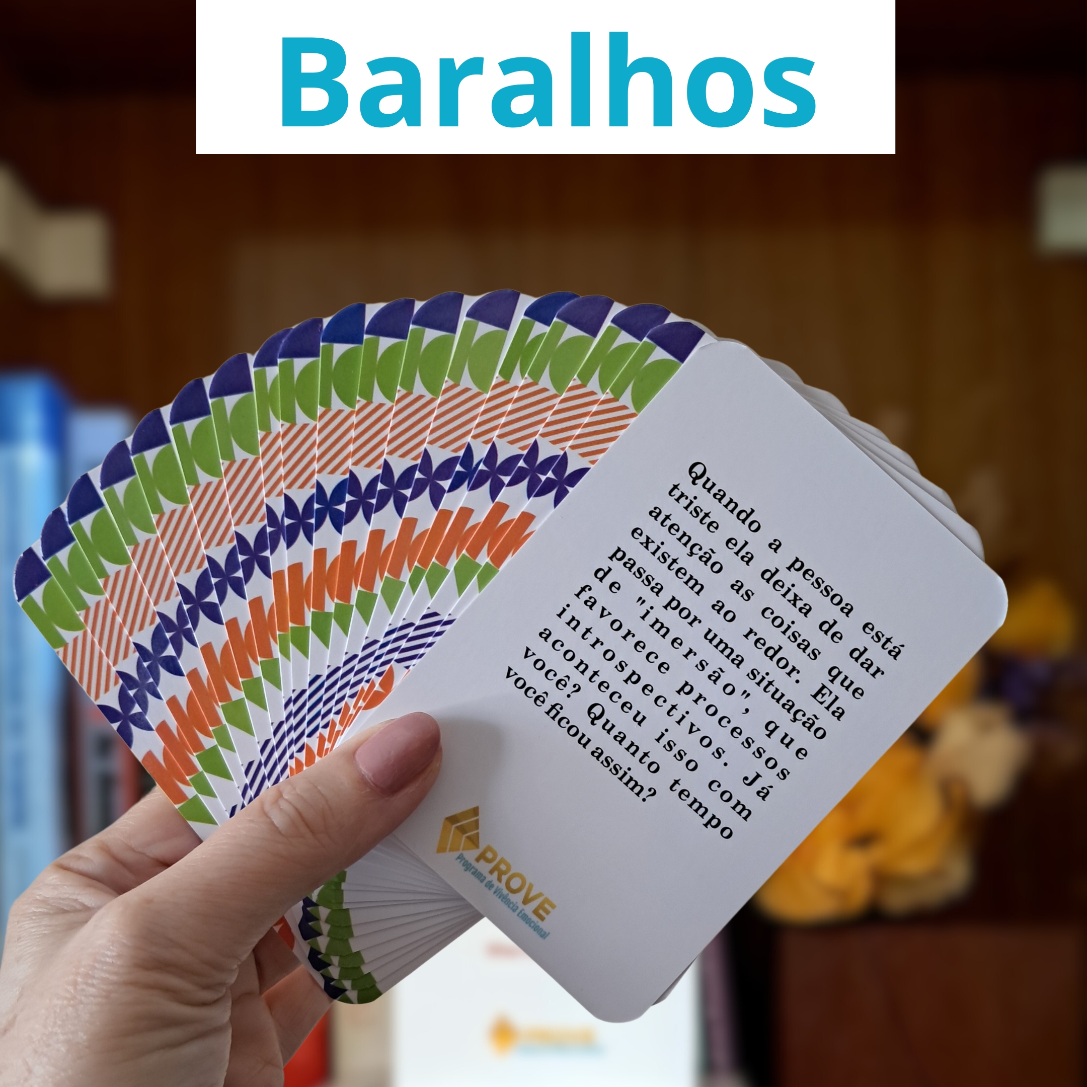 Baralhos pedagógicos para educação emocional